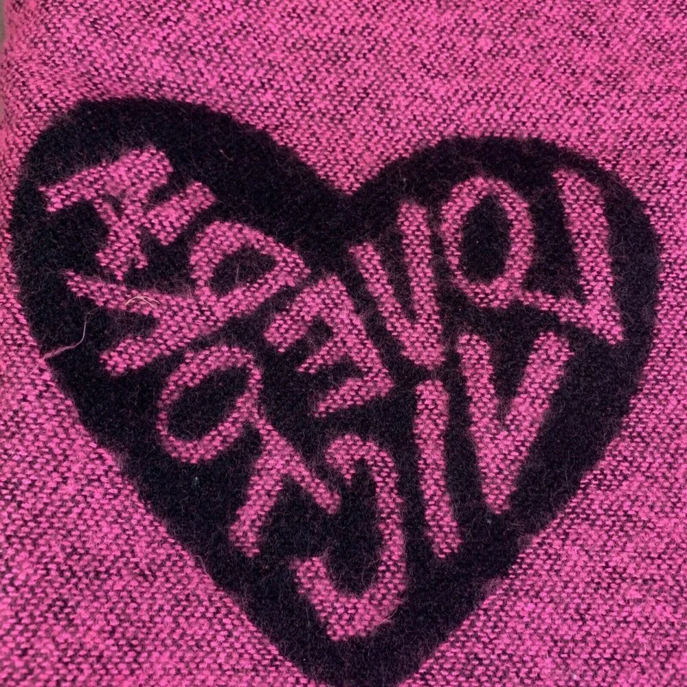 Victoria Secret Winter Angel Love Victoria Scarf 53 X 60” - Picture 6 of 6